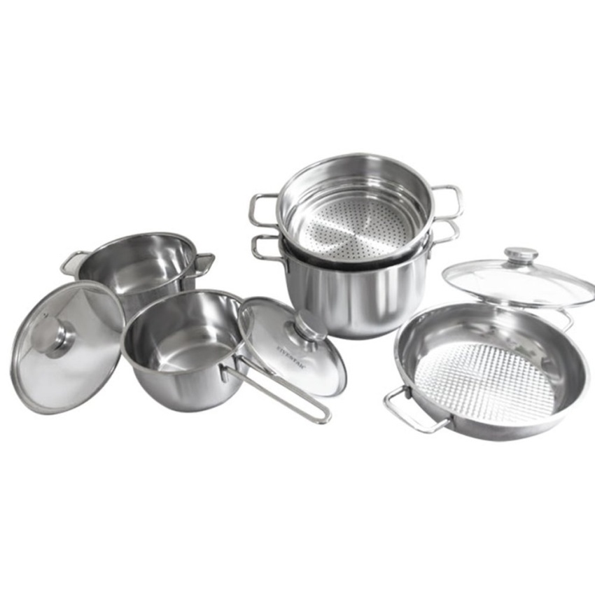 Bộ 5 nồi inox nắp kính Fivestar 5C