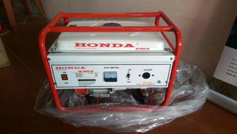 Máy phát điện Honda SH 3500 công suất 3kw, chạy xăng, giật nổ