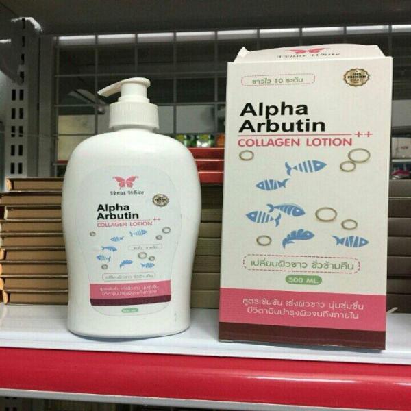 Sữa dưỡng thể kich  trắng da ALPHA ARBUTIN Collagen  (thai lan ) nhập khẩu