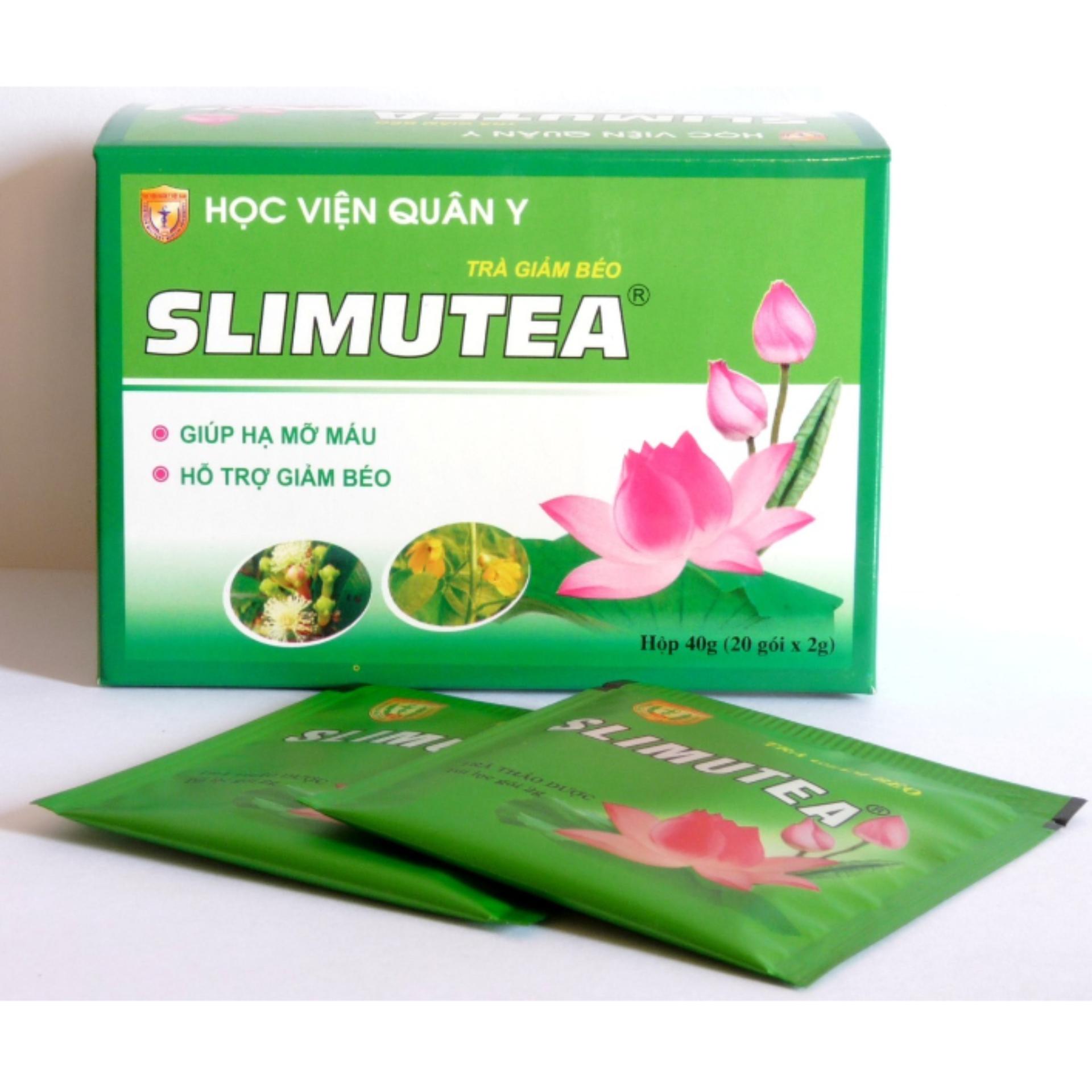 Trà giảm cân, giảm mỡ máu Slimutea Học Viện Quân Y (20 túi) Nhật Bản