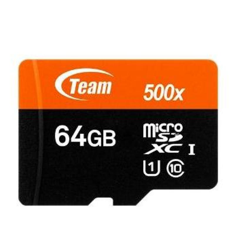 Thẻ nhớ 64gb Team up to 90mb/s MICRO SDHC/SDXC UHS U1 - Hãng phân phối chính thức