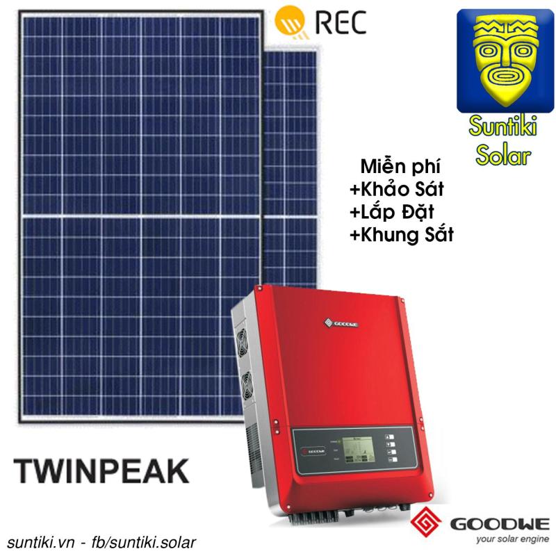 Bảng giá Combo Hệ thống điện năng lượng mặt trời  - 8550W (30 tấm pin REC + Máy biến tần Goodwe)