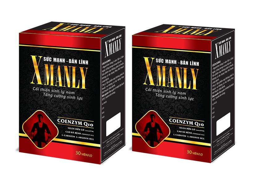 Combo 2 hộp Xmanly bổ thận tráng dương, tăng testosteron tự nhiên