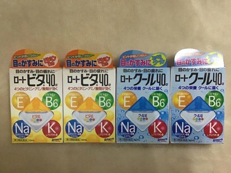 Dung dịch nhỏ mắt Rohto bổ xung vitamin E B6  chai 12ml của Nhật