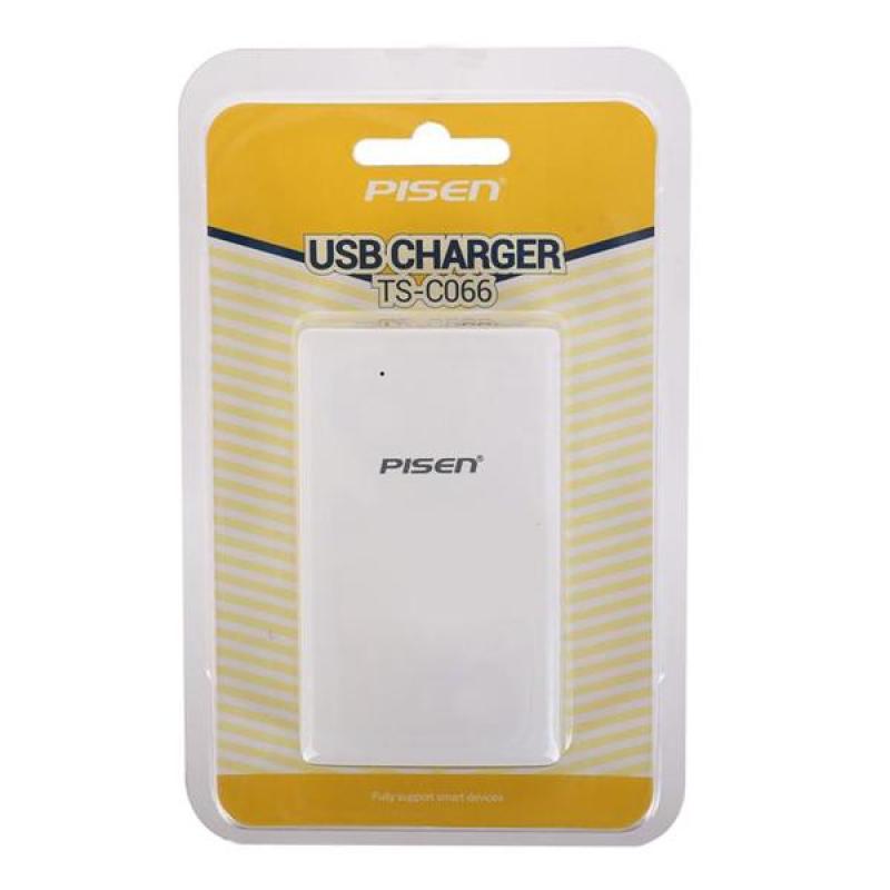 Sạc điện thoại Pisen USB Charger TS-C066 (Chân cắm gập mở siêu tiện dụng) - Hãng phân phối chính thức