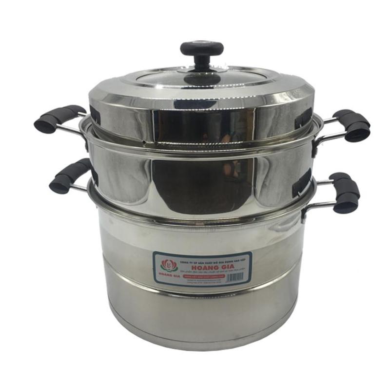 Nồi hấp đa năng 2 tầng inox cao cấp Hoàng Gia