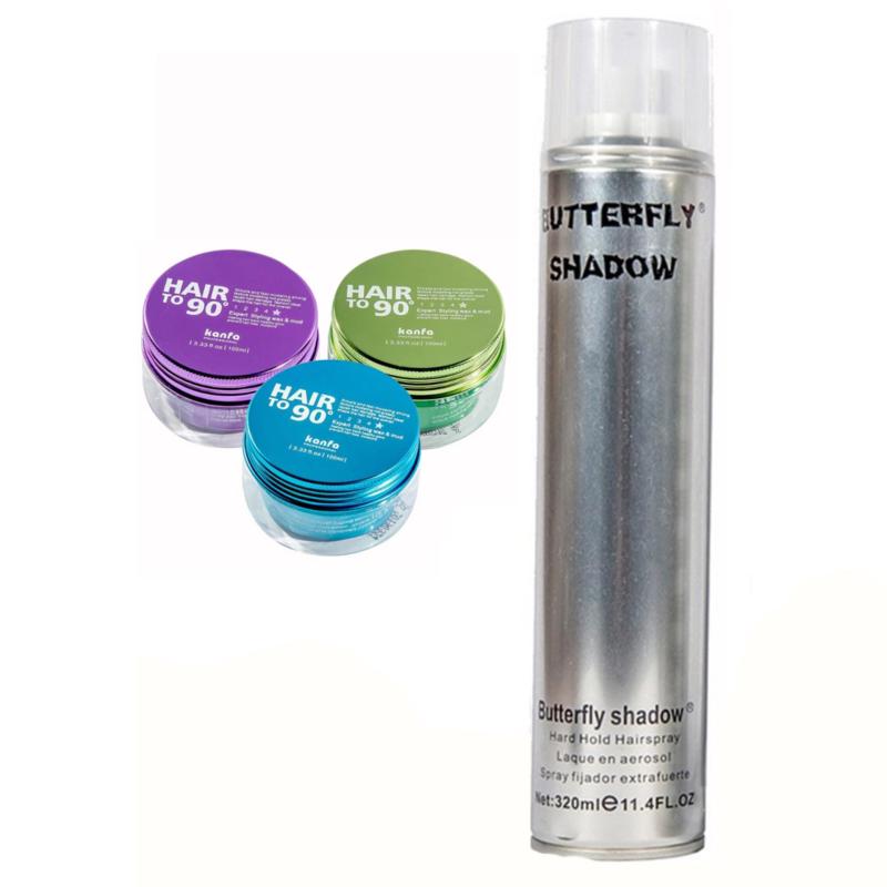 Combo Gôm Shadow 320ML và Sáp Vuốt Tóc Kanfa