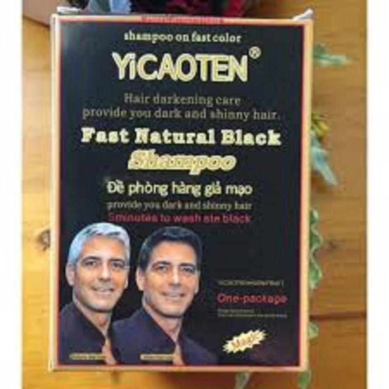 Dầu gội làm đen tóc Yicaoten (hộp 10 gói) cao cấp
