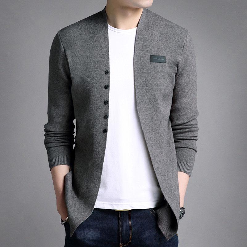 mens black cardigan sweater