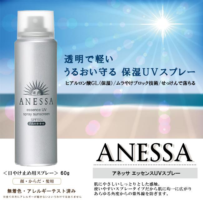 Chống nắng dạng xịt đi biển Anessa Perfect UV Spray Sunscreen Nhật Bản 60ml (Bạc)
