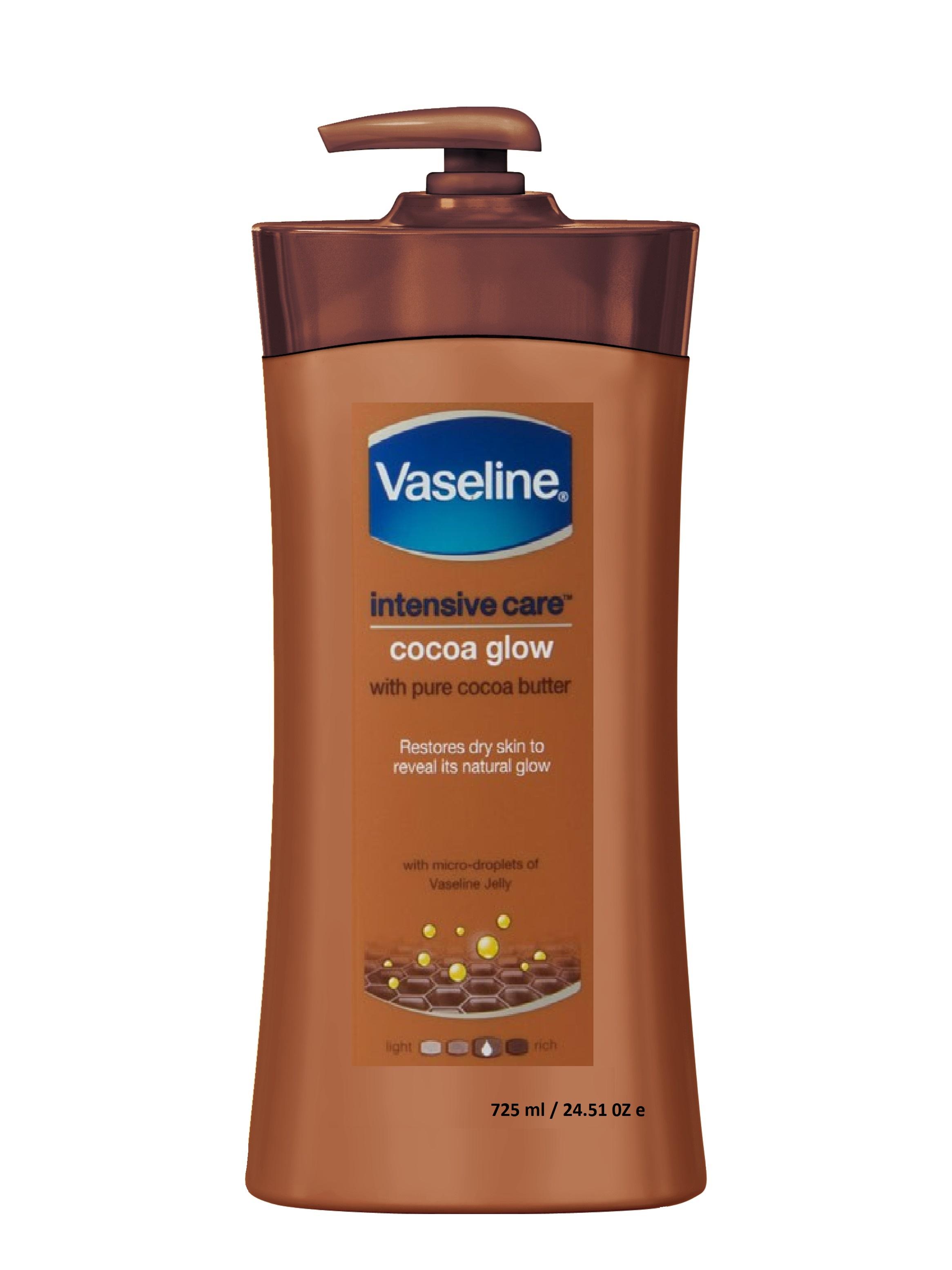 Dưỡng ẩm Vaseline intensive care Cocoaglow body lotion 725ml