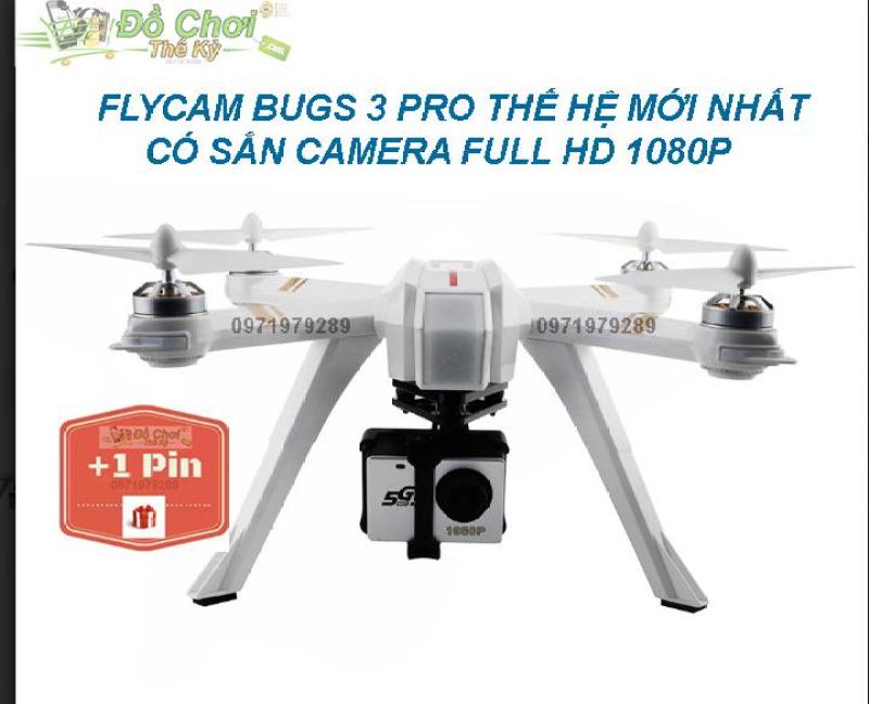 ( Sẵn Camera Full HD 1080P C6000 ) - BỘ 2 PIN - FLycam MJX BUGS 3 Pro - GPS, Follow me, Động cơ không chổi than !!!