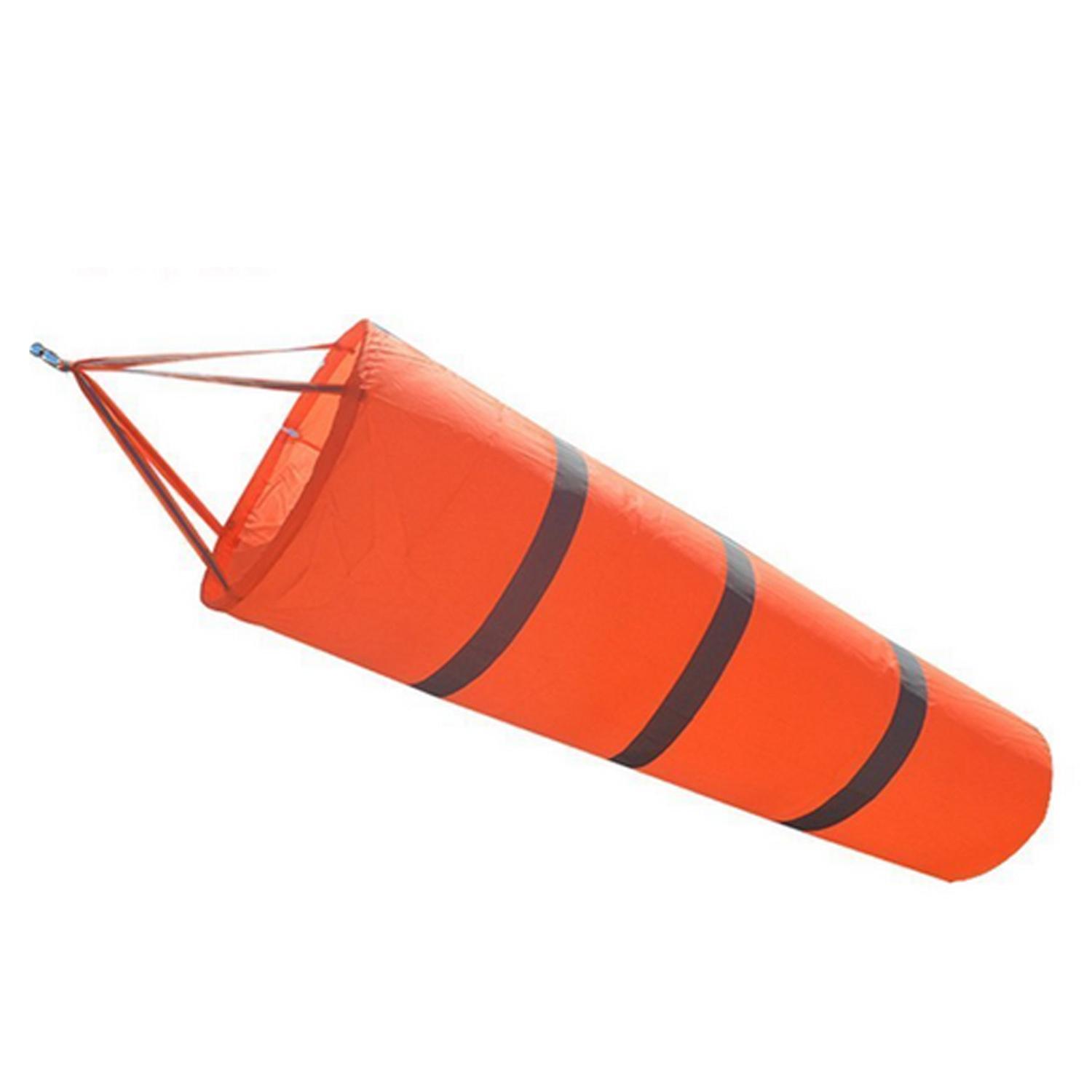 31.5 Inci Bandara Windsock Outdoor Weather Vane Pengukuran Angin Kantung Kaus Kaki dengan Sabuk Reflektif-Internasional
