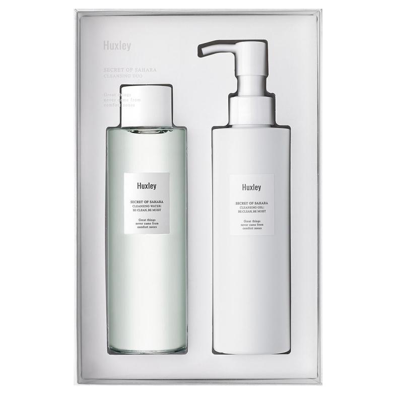 Bộ sản phẩm làm sạch da cao cấp Huxley - Cleansing Duo (Cleansing Water + Cleansing Gel)