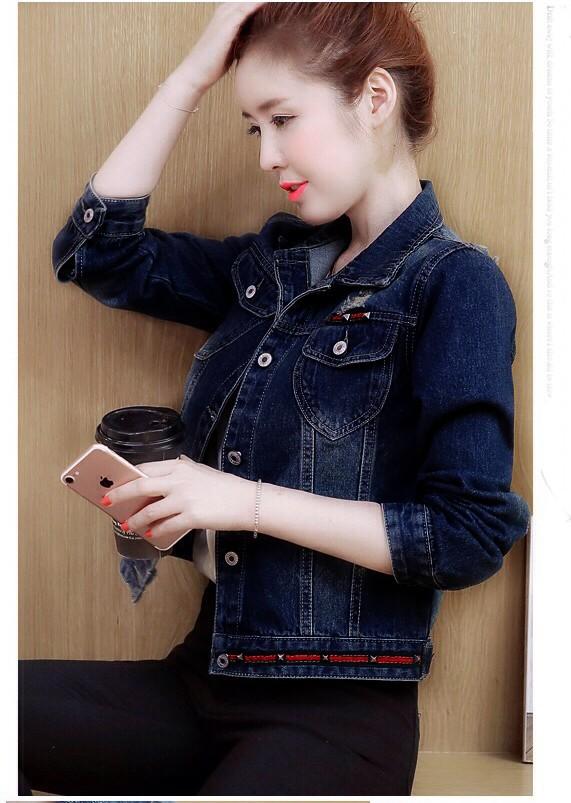 ÁO KHOÁC JEANS NỮ PHỐI NÚT BY1060 6