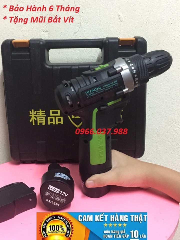 Máy Khoan Pin 12v Hitachi- 2 Pin