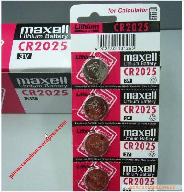 Bảng giá 5 viên Pin CR2025 Maxell lithium 3V - Made in Japan