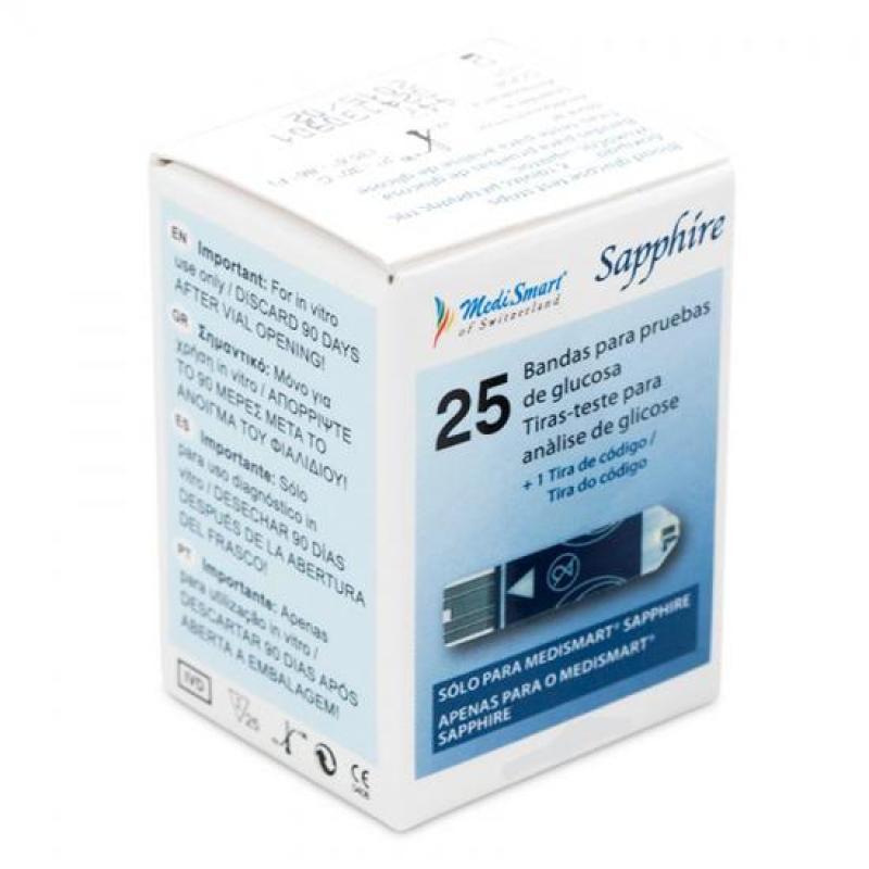 Que thử máy đo đường huyết Sapphire Plus (25 que)