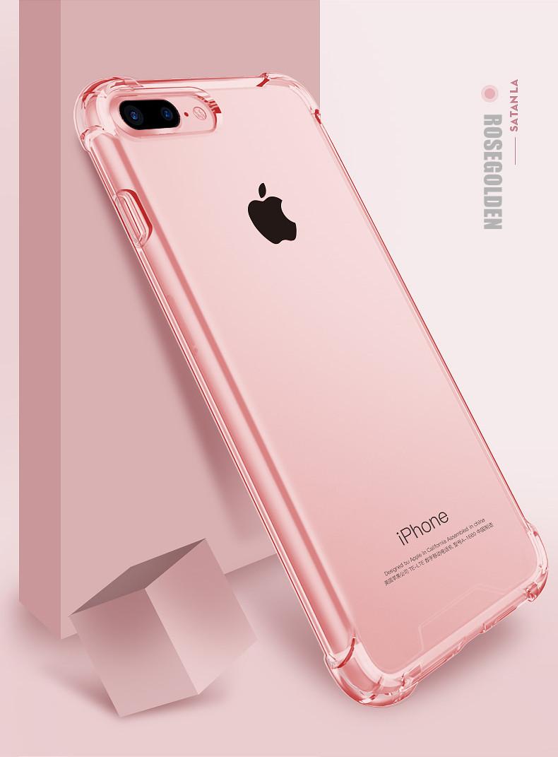 MaxGear Shockproof Armor Batal Kasus Untuk iPhone 7 6 6 s 8 Ditambah Perlindungan Telepon Silikon Lembut Transparan Kasus Telepon Penutup Belakang Ruang Capa Abu-abu