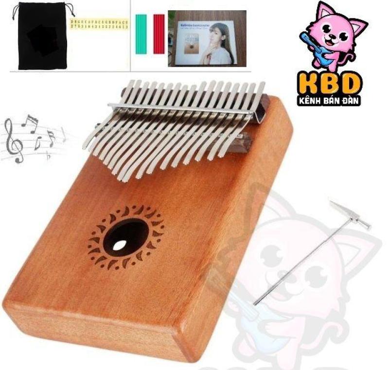 Đàn Kalimba 17 Phím Mahoga Myron MK-17ML (Solid Mbira Thumb Finger Piano 17 Keys - Kèm túi, hướng dẫn, búa lên dây, dán nốt - Cho trẻ cảm thụ Âm Nhạc và người mới chơi Nhạc Cụ)