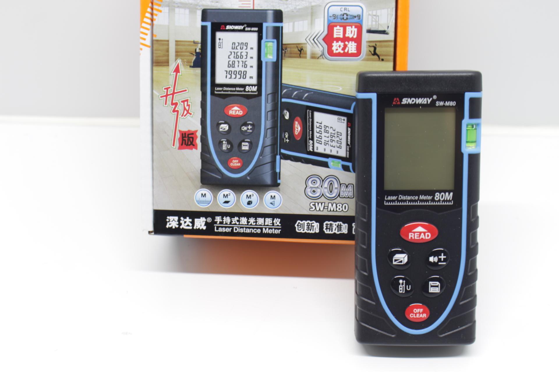 Thước đo khoảng cách bằng tia laser SNDWAY SW-M80 phạm vi đo 80M