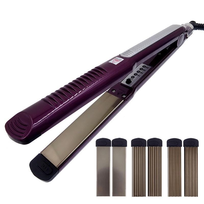 Máy uốn, duỗi, bấm xù tóc 4 in1 có 4 mức chỉnh nhiệt PRO