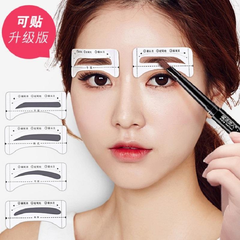 Bộ 8 Khuôn Kẻ Mày Dán Hàn Quốc
