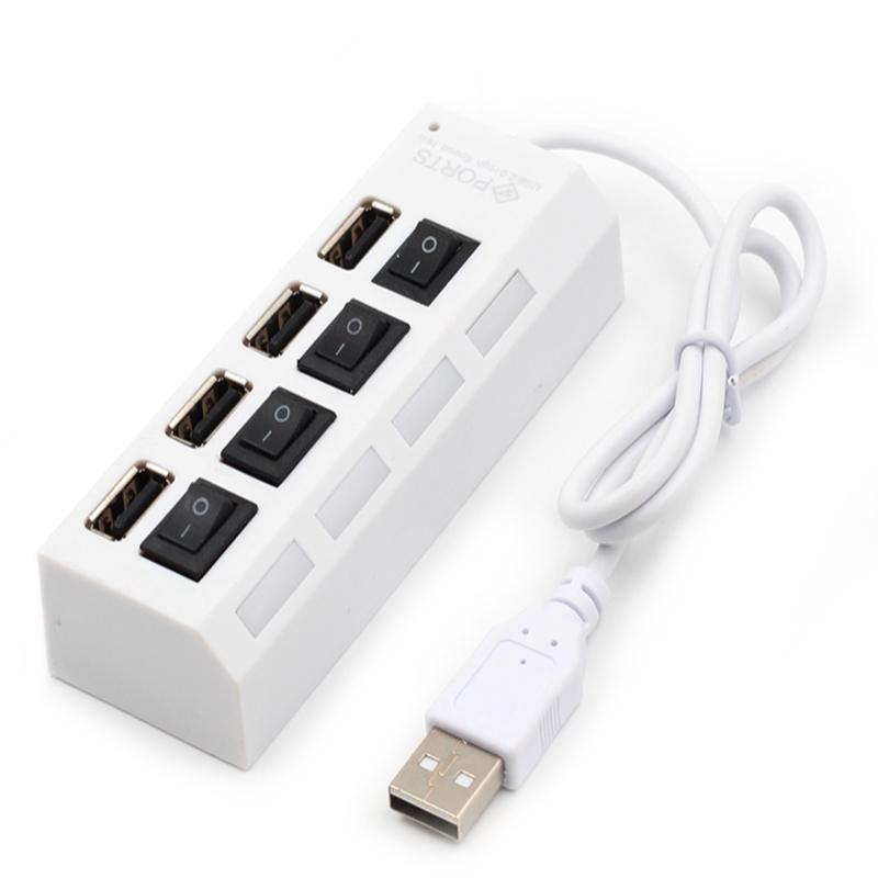 Bảng giá Hub USB chia 4 port có công tắc riêng cho từng cổng và đèn báo Phong Vũ