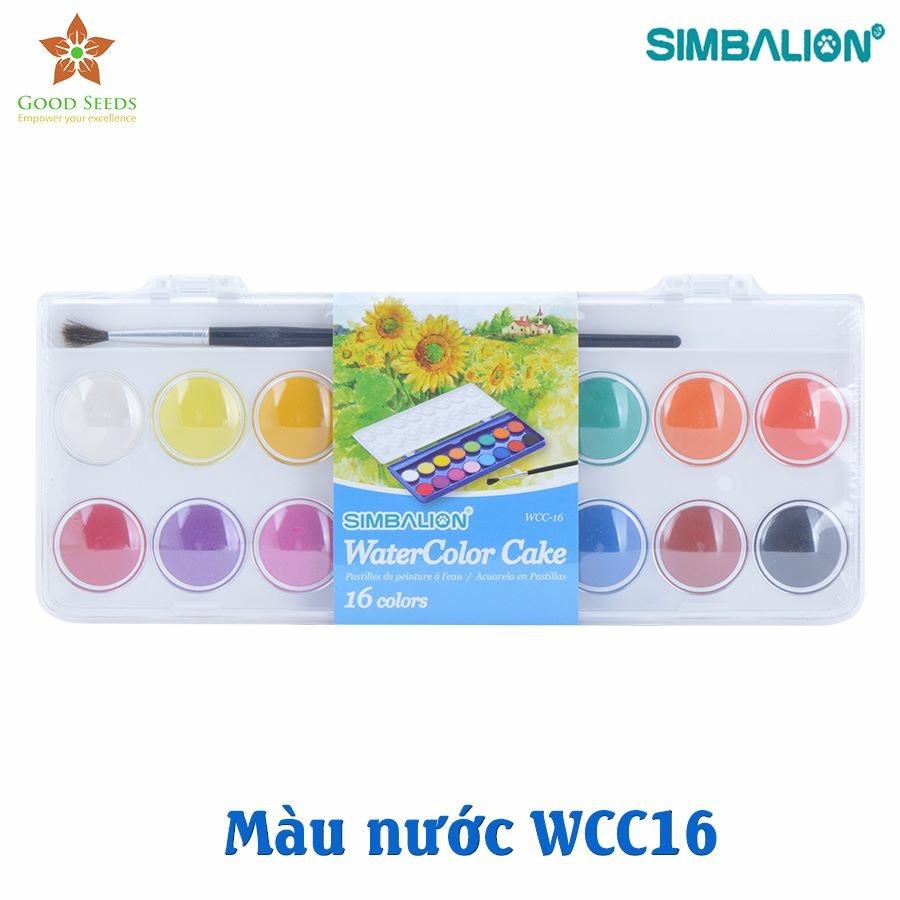 Mua Màu nước 16 màu dạng khay Simbalion