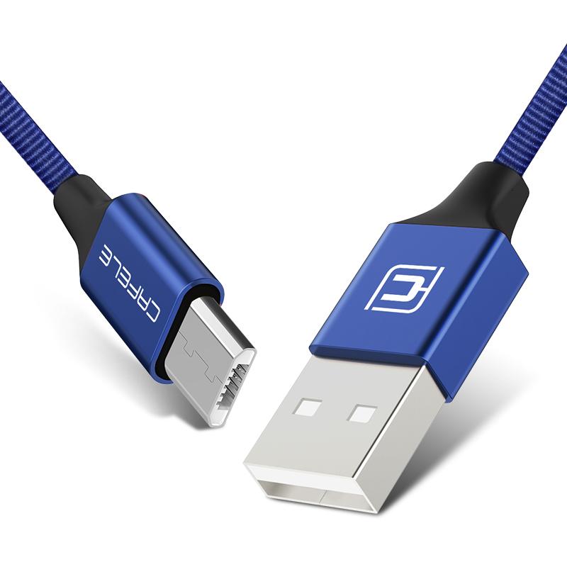 Cafele 30 Cm Nilon Kabel Usb Mikro Usb Telepon Pengisian Kabel untuk Android Ponsel Mikro Kabel