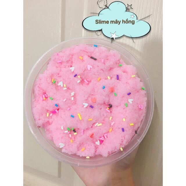 Slime Mây Hồng Y Hình (tặng Kèm 1 Bịch Borax ) -Hũ Mỹ 100ml By Salla17