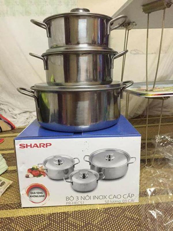 Bộ 3 nồi inox Sharp ( từ )