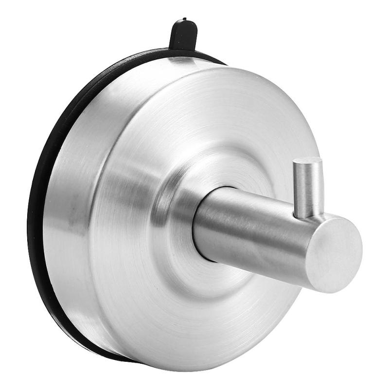 CO Powerful Vacuum Suction Cup Hanger Stainless Steel Towel Hook Holder for Bathroom & Kitchen & Window