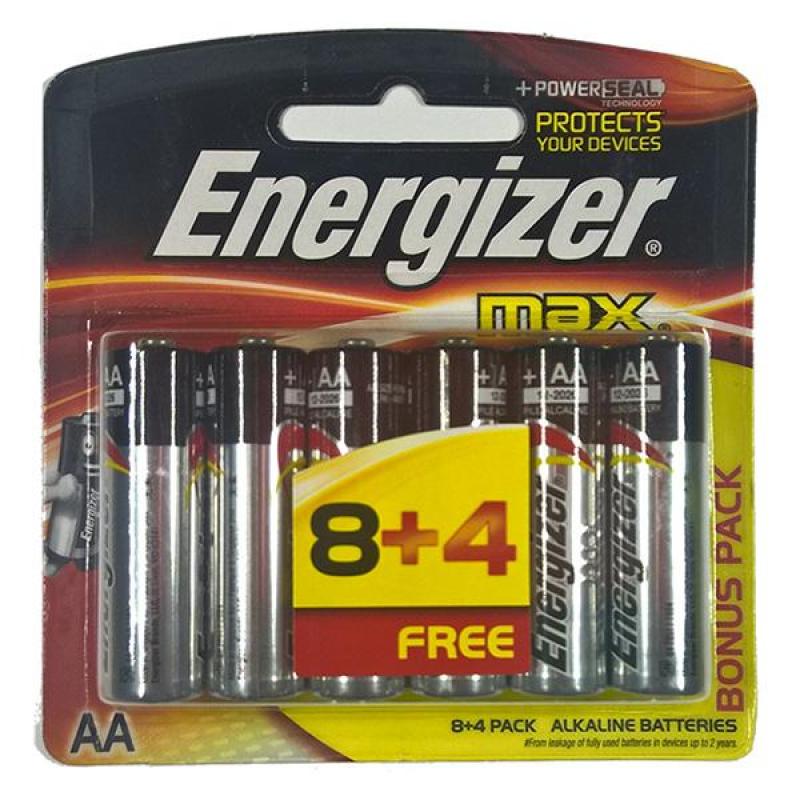 Bảng giá Pin AA Energizer vỉ 12 viên, Pin Tiểu E91
