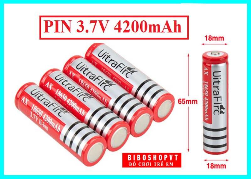 Bảng giá Pin Ultrafire 3.7V 4200mAh dùng cho đèn pin