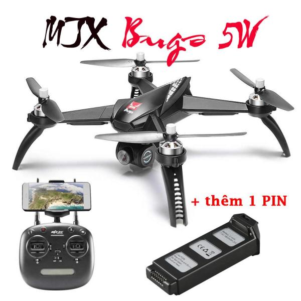 Flycam MJX Bugs 5W (Bản 2 Pin) - Động cơ không chổi than, GPS, Camera 8.0MP, Sóng 5Ghz