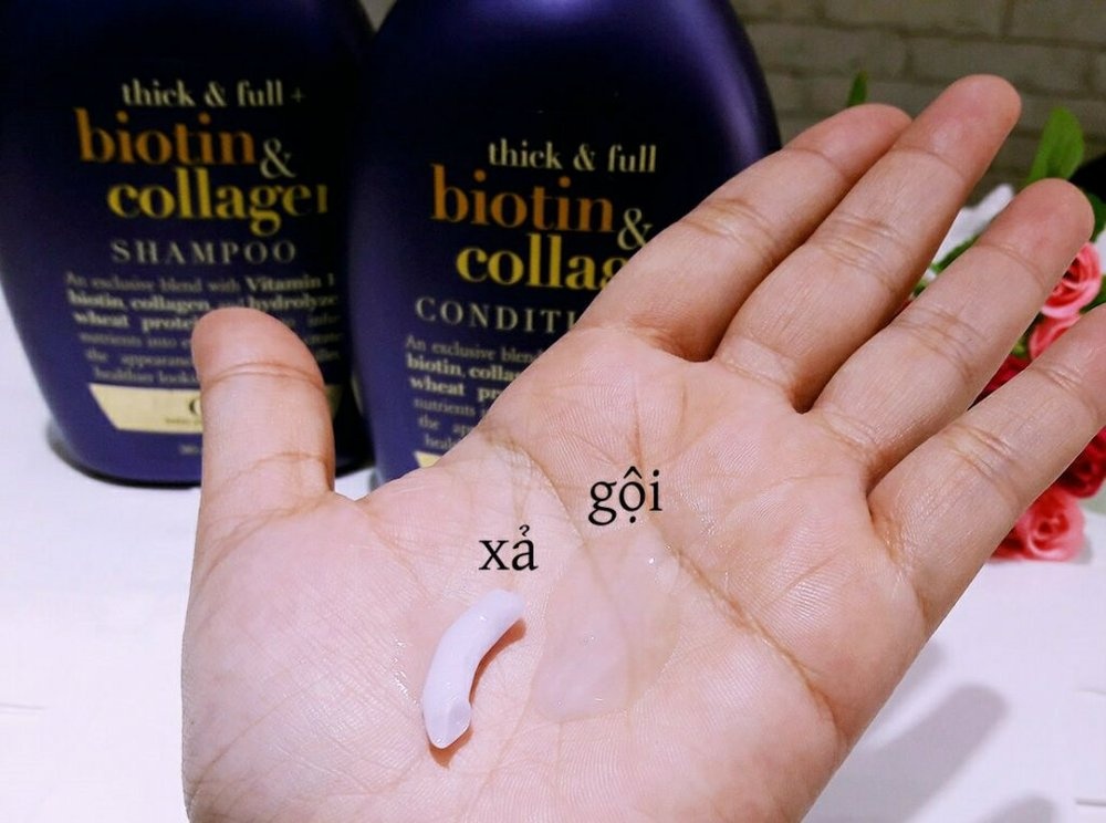 Dầu xả Biotin & Collagen 385ml OGX Beauty  USA
