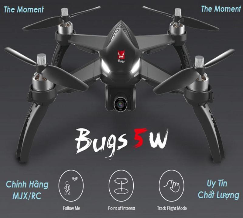 Flycam mjx bugs 5w wifi Có CAMERA 1080P Kèm Gimbal - mjx b5w Wifi - Động cơ Brushless, Follow Me, GPS, Wifi 5G