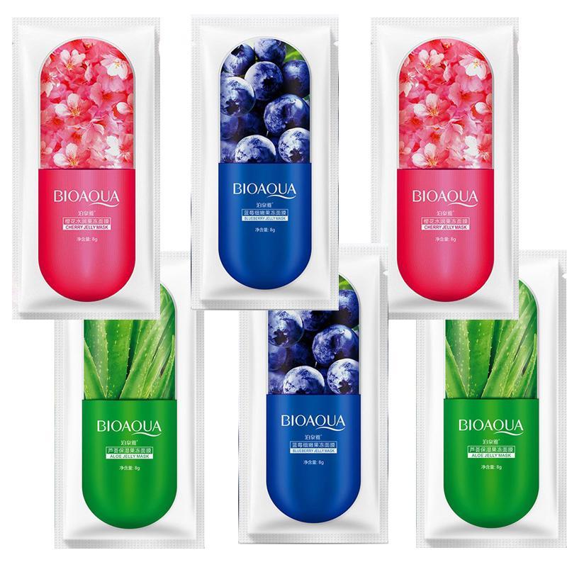Combo 6 Mặt Nạ Ngủ Dưỡng Ẩm Da Bioaqua Jelly Mask 8gx6