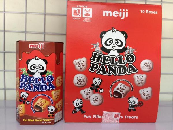 Bánh gấu nhân kem socola Hello Panda Meiji 50g