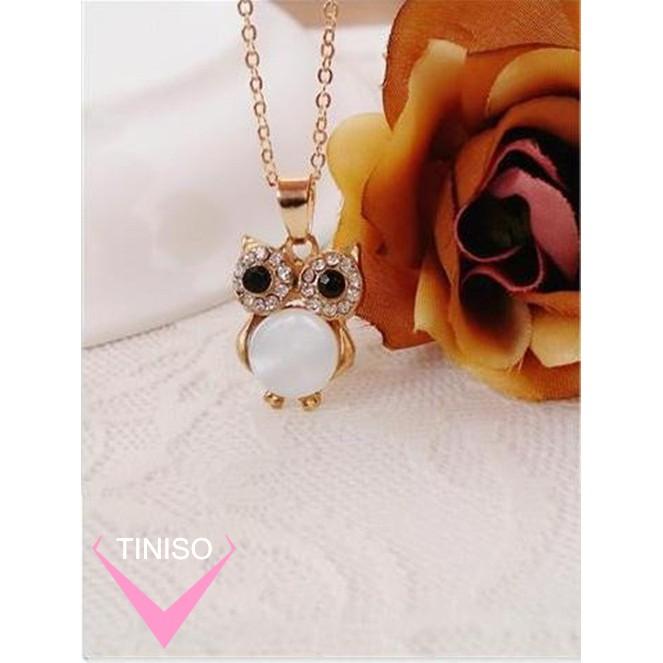 Vòng Cổ Gắn Đá Cú Mèo Thời Trang TINISO2010