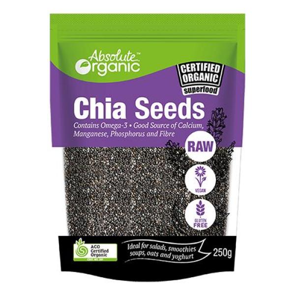 Chia Seeds Absolute Organic 250g ( Úc )