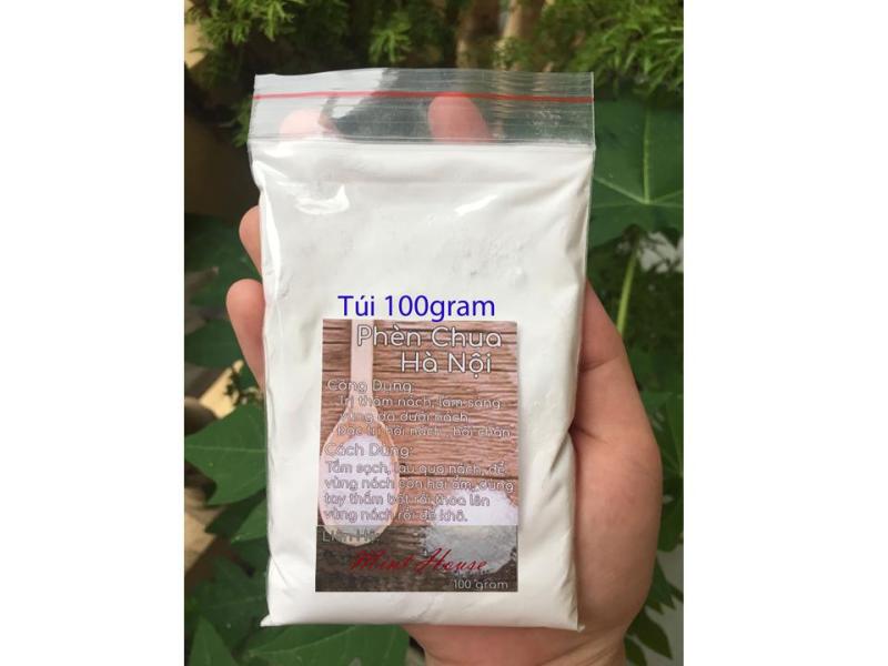 Phèn Chua Phi đặc trị hôi nách, hôi chân túi 100gram