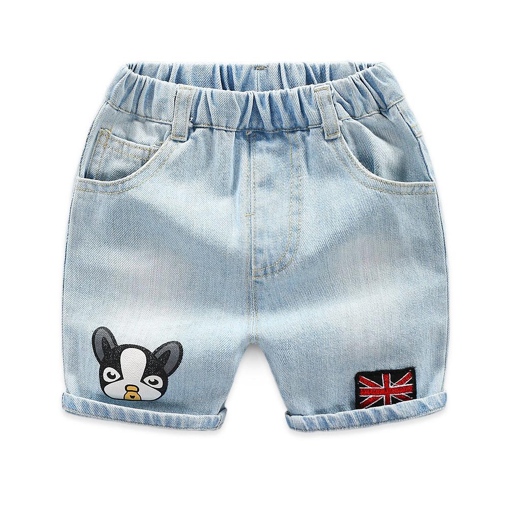 Kartun anak-anak celana jeans anak laki-laki musim panas celana setengah paha Gaya Korea celana pendek 2019 model baru pakaian anak-anak Petpet Celana pakaian musim panas