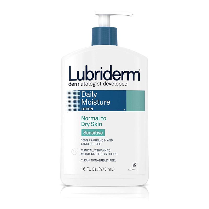Dưỡng thể giữ ẩm cho da khô nhạy cảm Lubriderm Daily Moisture Body Lotion For Sensitive 473ml (Mỹ) cao cấp