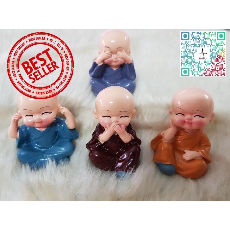 Bộ tượng phật 4 Chú TIểu 4 KHÔNG nguồn gốc Nhật Bản Nhật Bản