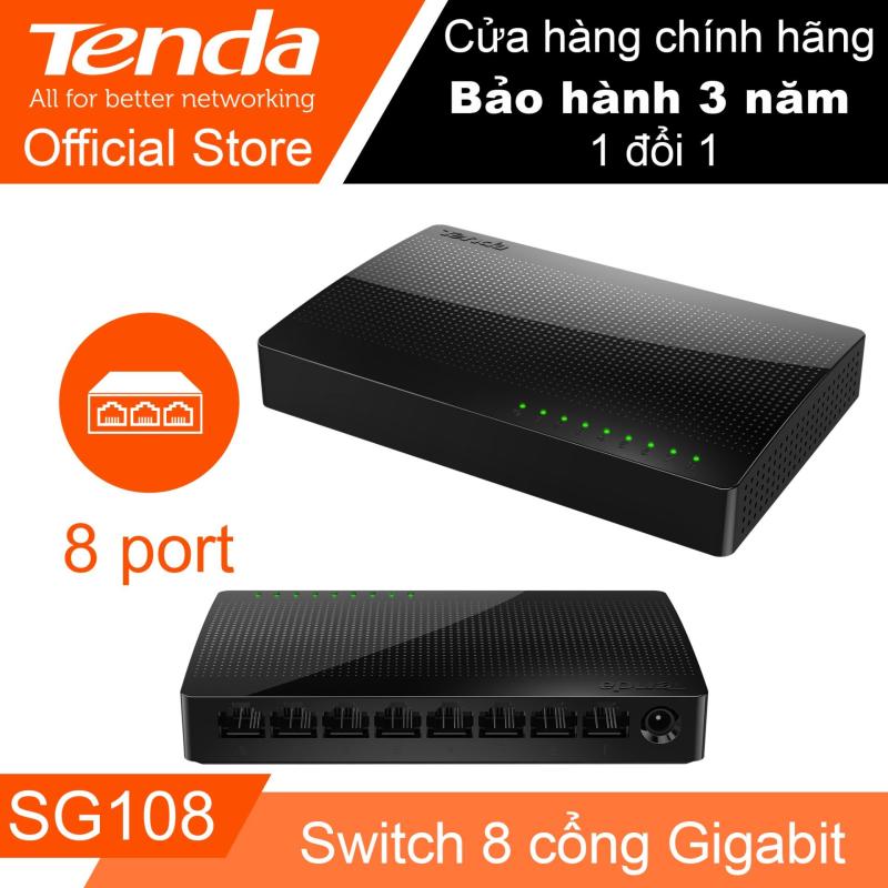 Bảng giá Thiết bị Switch 8 cổng tốc độ Gigabit TENDA SG108 (Đen) - Hãng Phân phối chính thức Phong Vũ