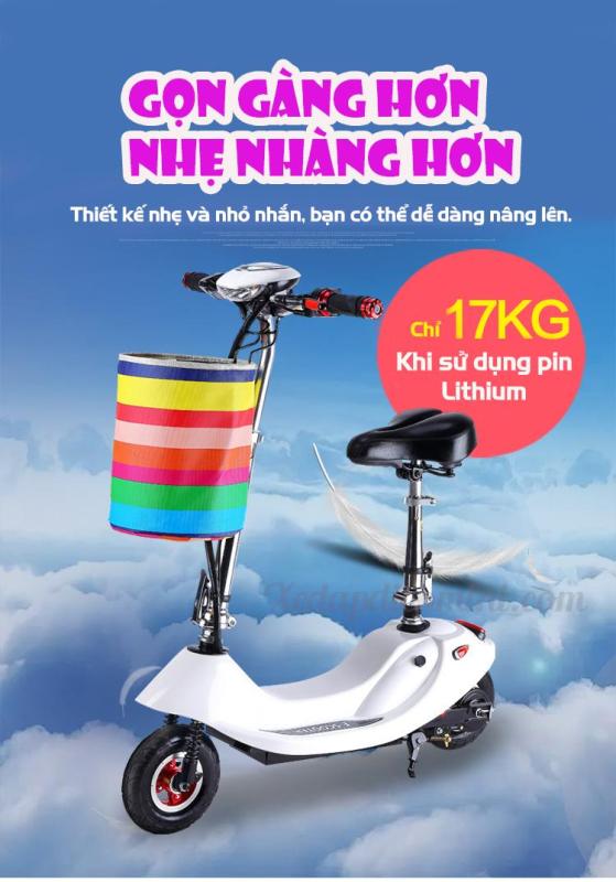 Mua Xe đạp điện mini E-Scooter 2018 - Xe điện mini giá rẻ