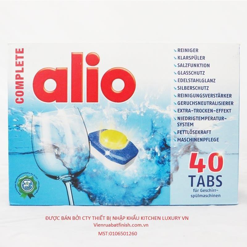 Giá bán Combo 3 hộp rửa bát Alio 40 viên - Tặng 1 chai làm bóng somat 500ml