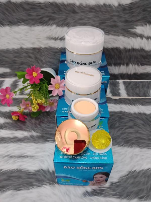 Kem Đào Hồng Đơn dưỡng trắng da - chống lão hóa sạm thâm quầng mí mắt - chống nắng. 12g (Xanh Dương)